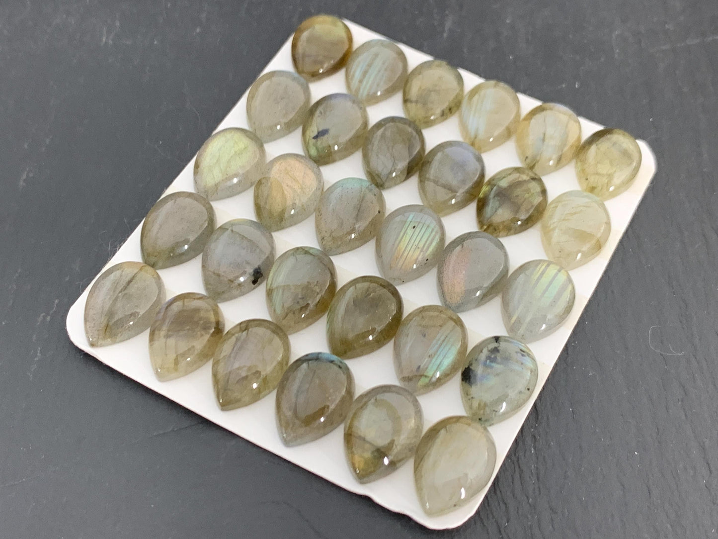 Labradorite pear 10x14mm Cabochon - Calibrated Cabochons