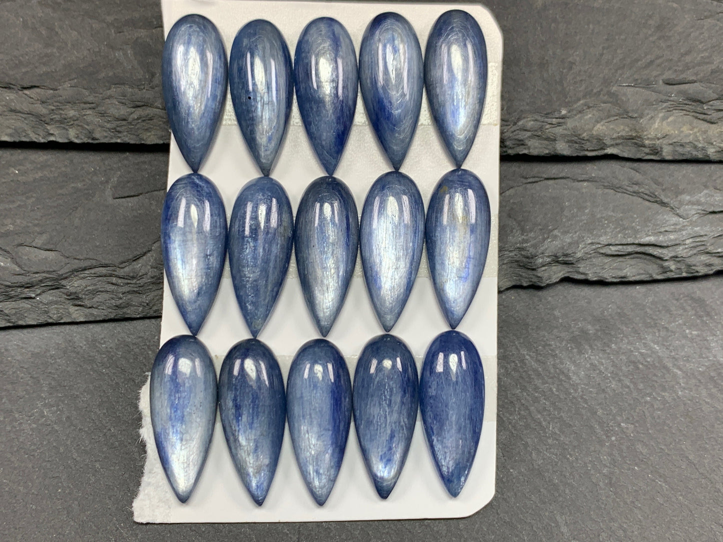 Kyanite pear cabochon