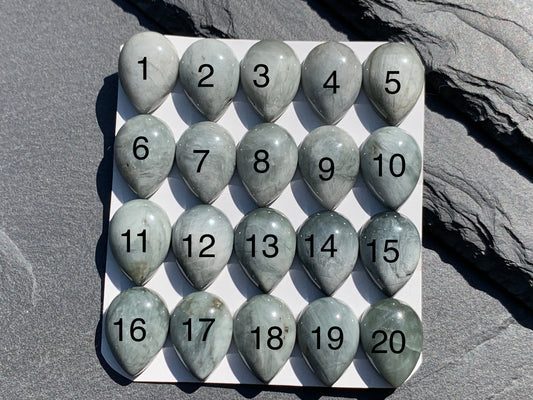 Eagle Eye pear 13x18mm cabochon - Calibrated cabochons