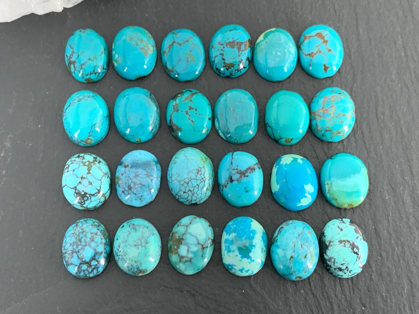 Tibetan Turquoise oval 9x11mm cabochon/ Select your cabochon
