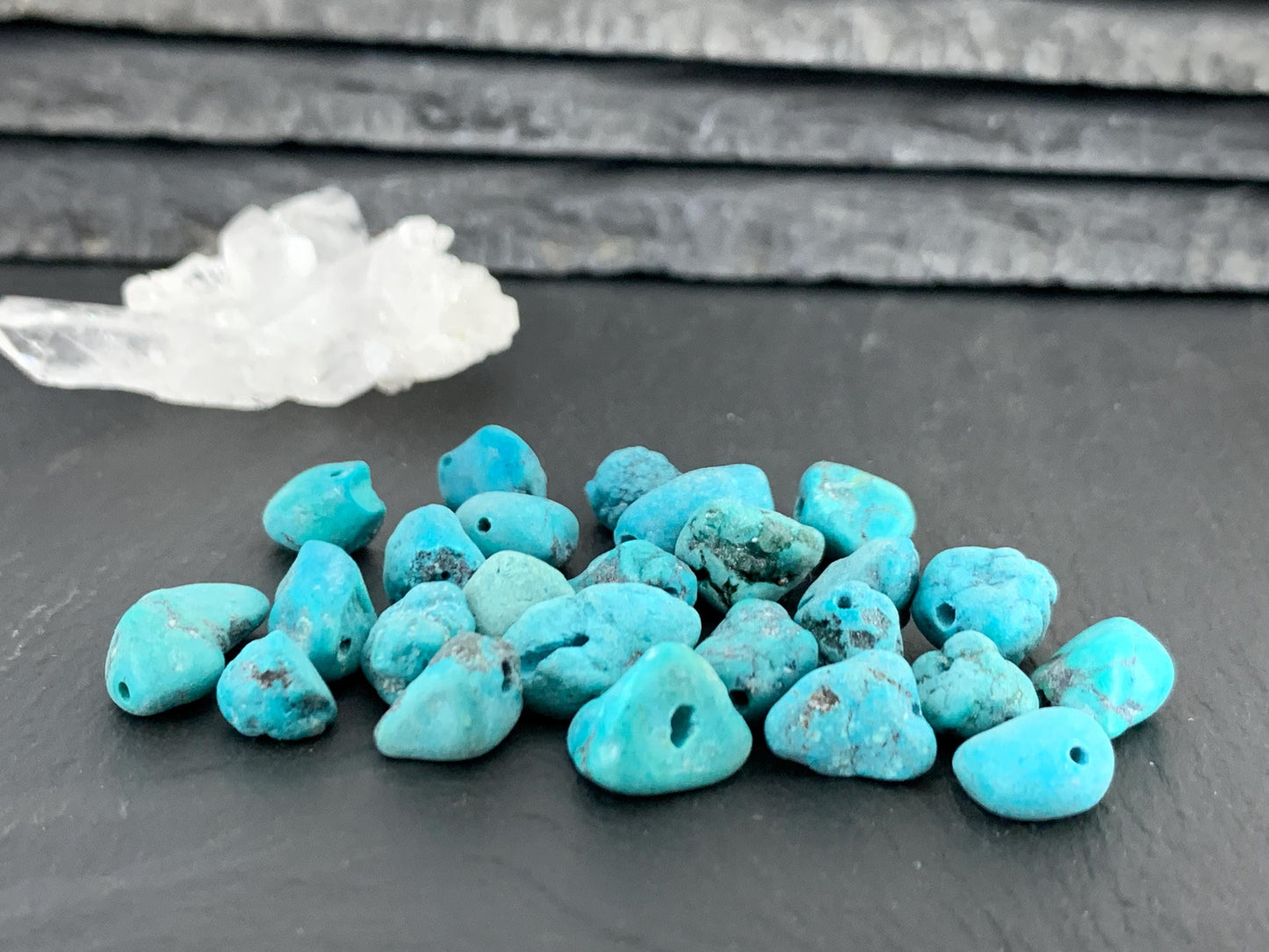Discounted Turquoise 6-14mm beads lot of 25 pieces