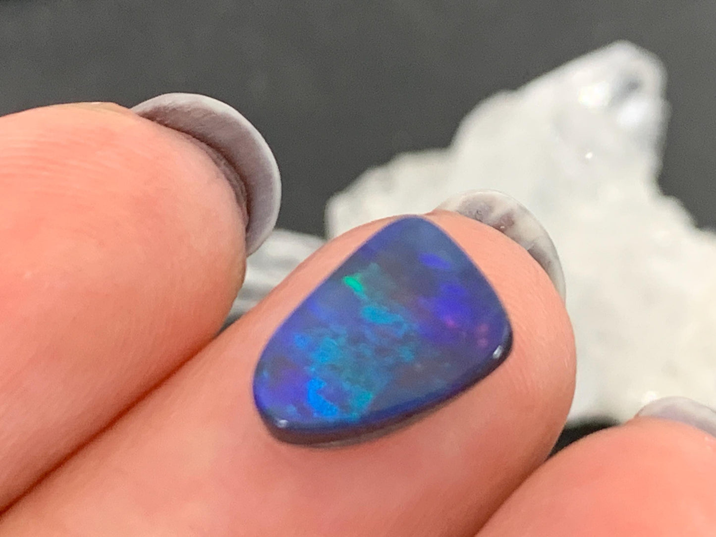 Australian Opal Doublet 7x10x4mm cabochon