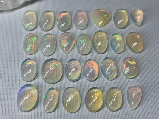 Ethiopian Opal 10-11mm long cabochon