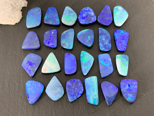Australian Opal doublet 10-14mm long cabochon