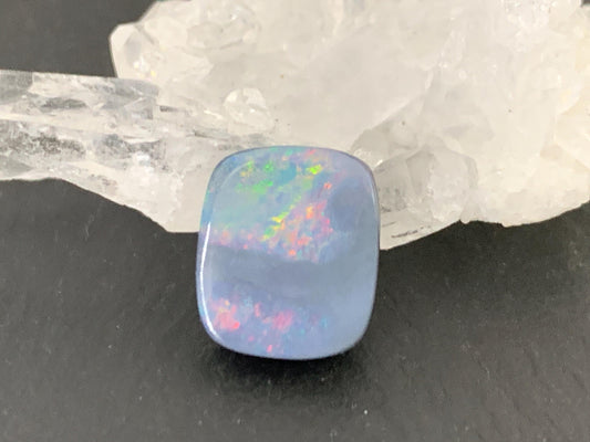 Australian Opal doublet 10x11x4mm cabochon
