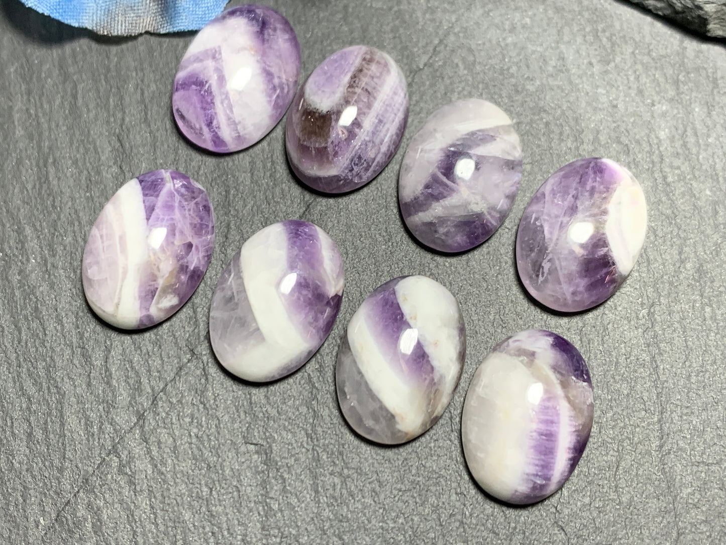Lace Amethyst Oval 13x18mm Cabochon - Calibrated Cabochons