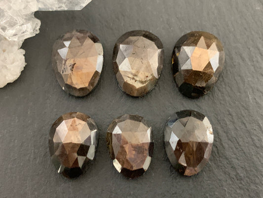 Faceted Star Sapphire 9x12mm, 10x13mm cabochon