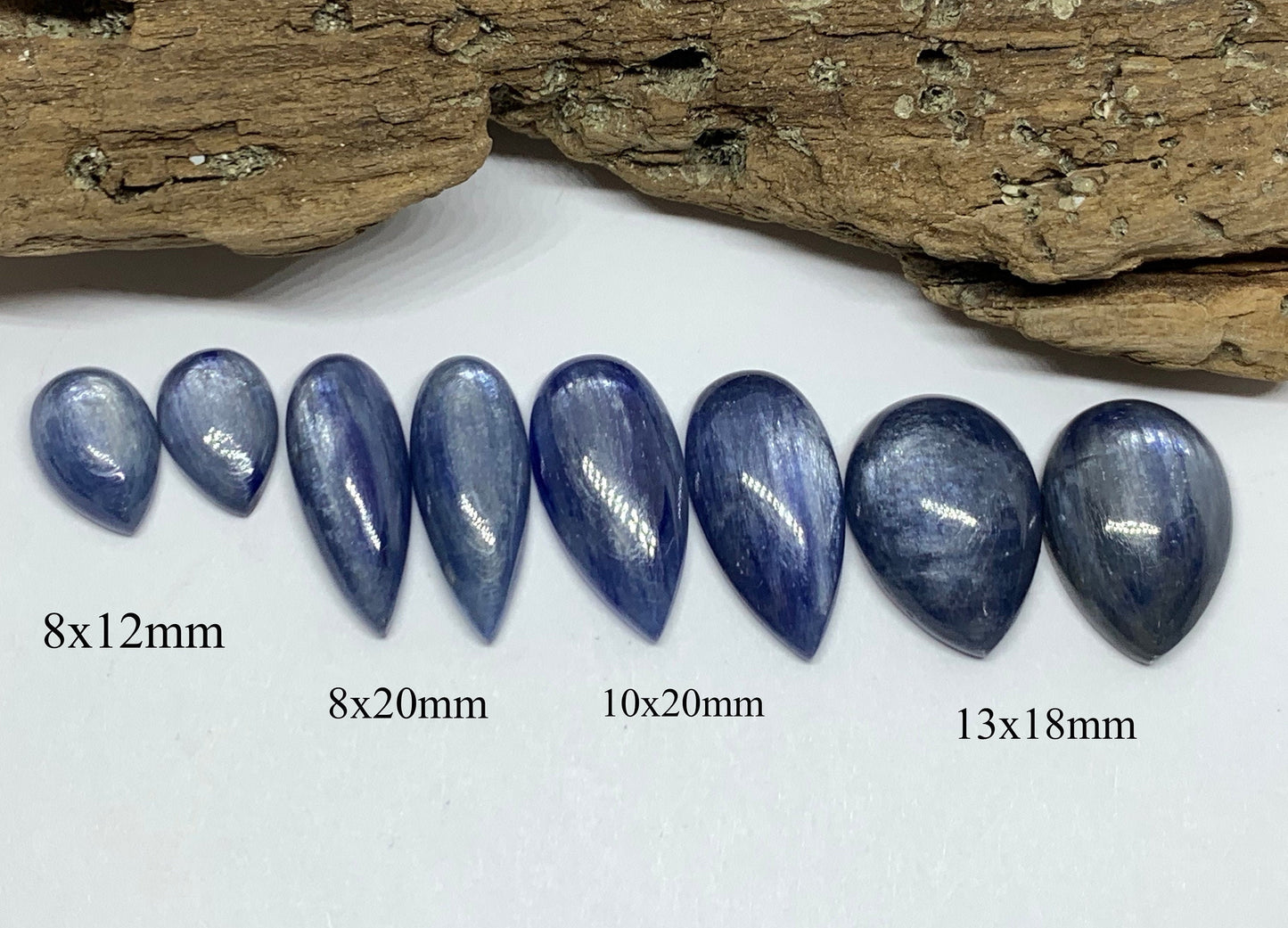 Kyanite pear cabochon