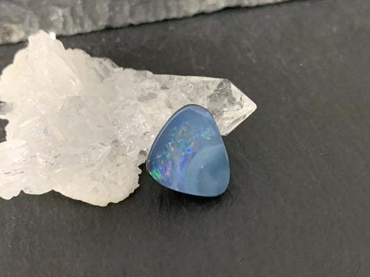 Australian Opal doublet 12x14x4mm cabochon