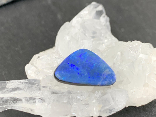 Australian Opal Doublet 8x12x4mm Cabochon - Natural Free Form Gemstone