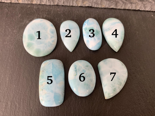 Larimar cabochon - natural Larimar
