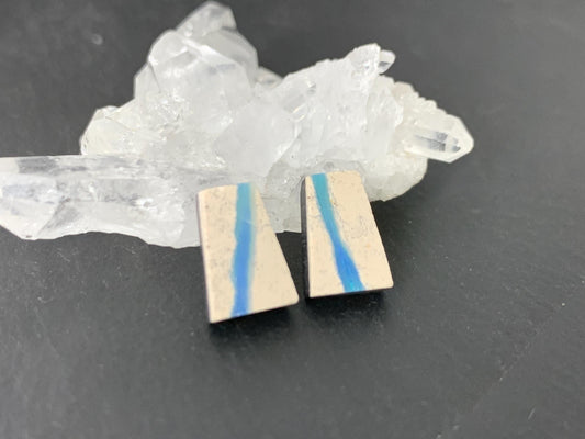 Australian Opal doublet 8x9x3.5mm pair of cabochons