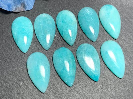 Amazonite pear 15x28mm cabochon - Calibrated cabochons