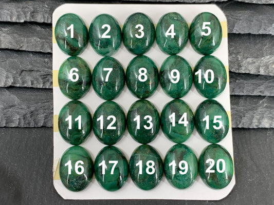 African Jade oval 12x16mm cabochon - Calibrated cabochons