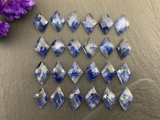 Faceted Kyanite 8x12mm Cabochon- select your cabochon