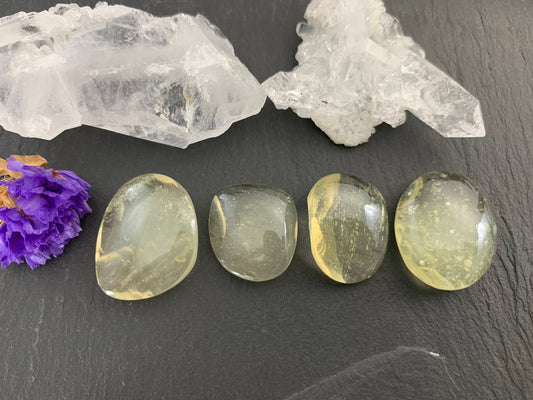 Libyan Desert Glass 18-23mm long cabochon