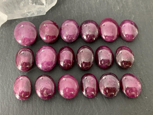 Ruby cabochon 12-13mm long