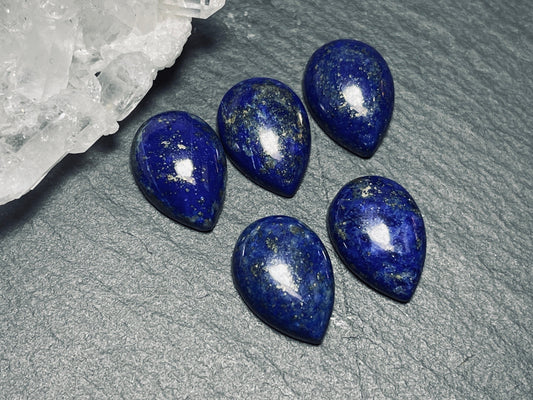 Lapis Lazuli pear 10x14mm cabochon - Calibrated cabochons