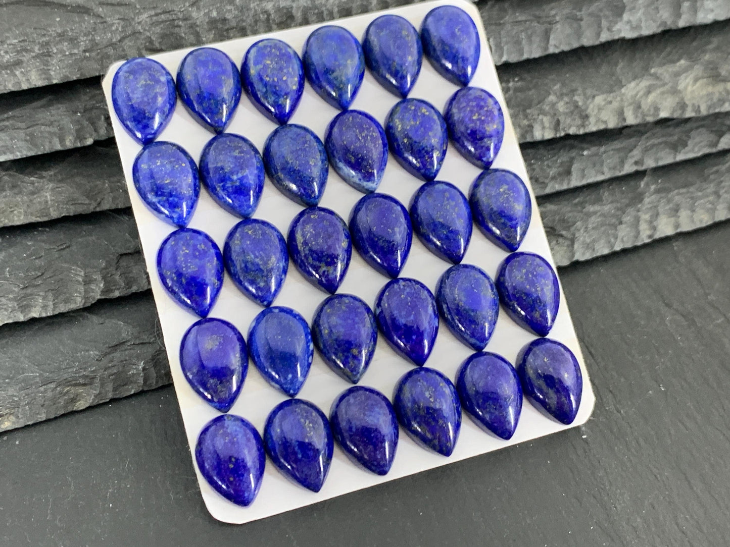 Lapis Lazuli pear 10x14mm cabochon - Calibrated cabochons