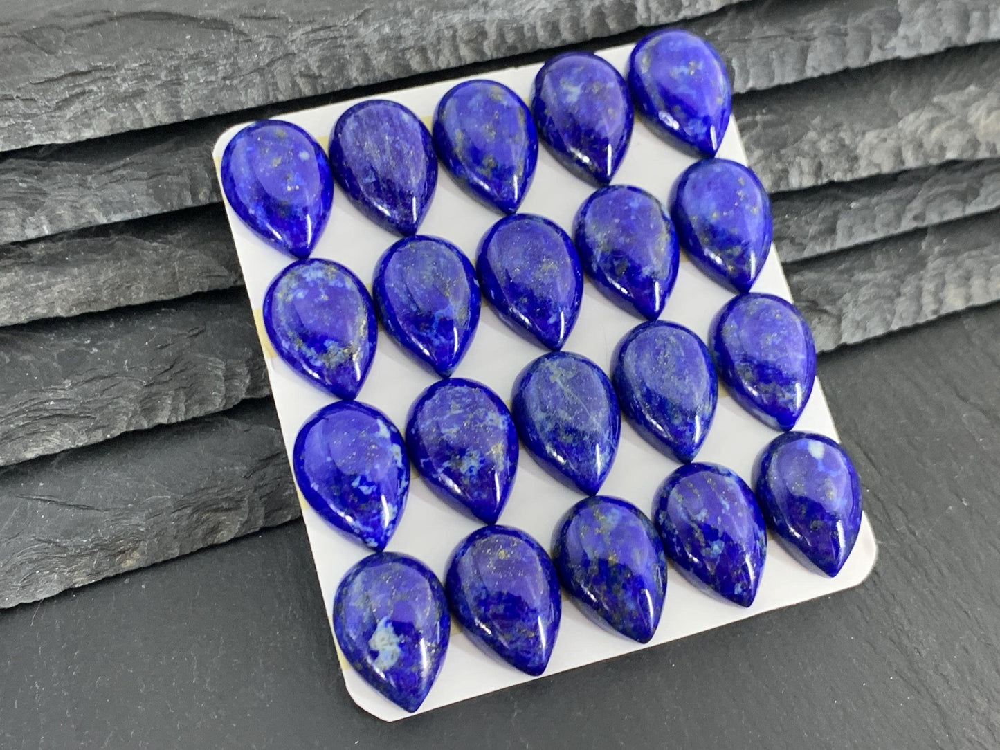 Lapis Lazuli pear 13x18mm cabochon - Calibrated cabochons
