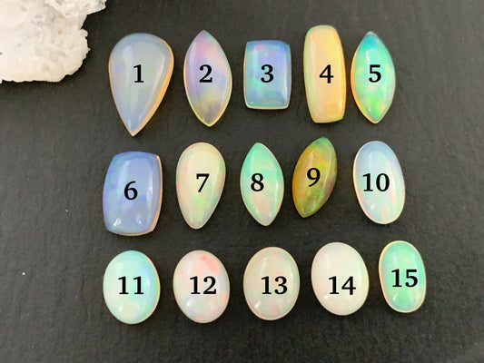 Ethiopian Opal 10-15mm long cabochon