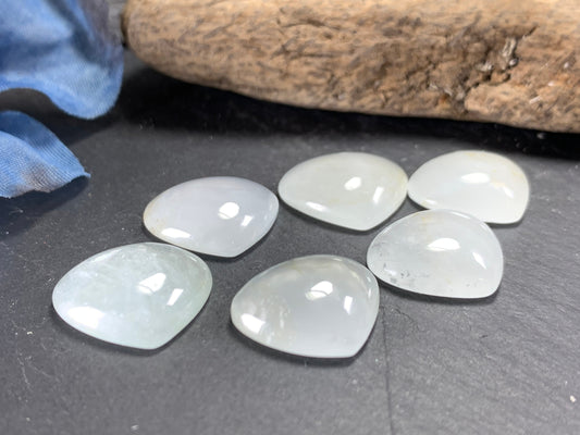 Aquamarine pear 17x15mm cabochon - Calibrated cabochons