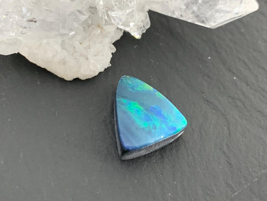 Australian Opal Doublet 10x11x4mm cabochon