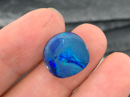 Australian Opal doublet 14x14x4mm cabochon
