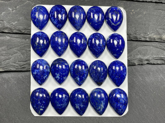 Lapis Lazuli pear cabochon - Calibrated cabochons