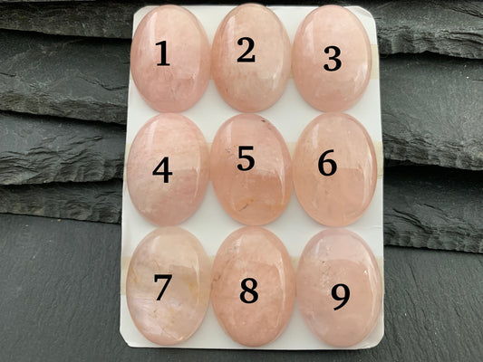 Morganite oval 18x25mm cabochon - Calibrated cabochons