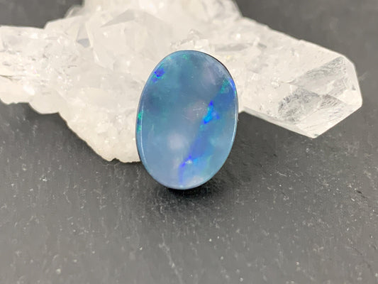 Australian Opal Doublet 10x14x5mm Cabochon