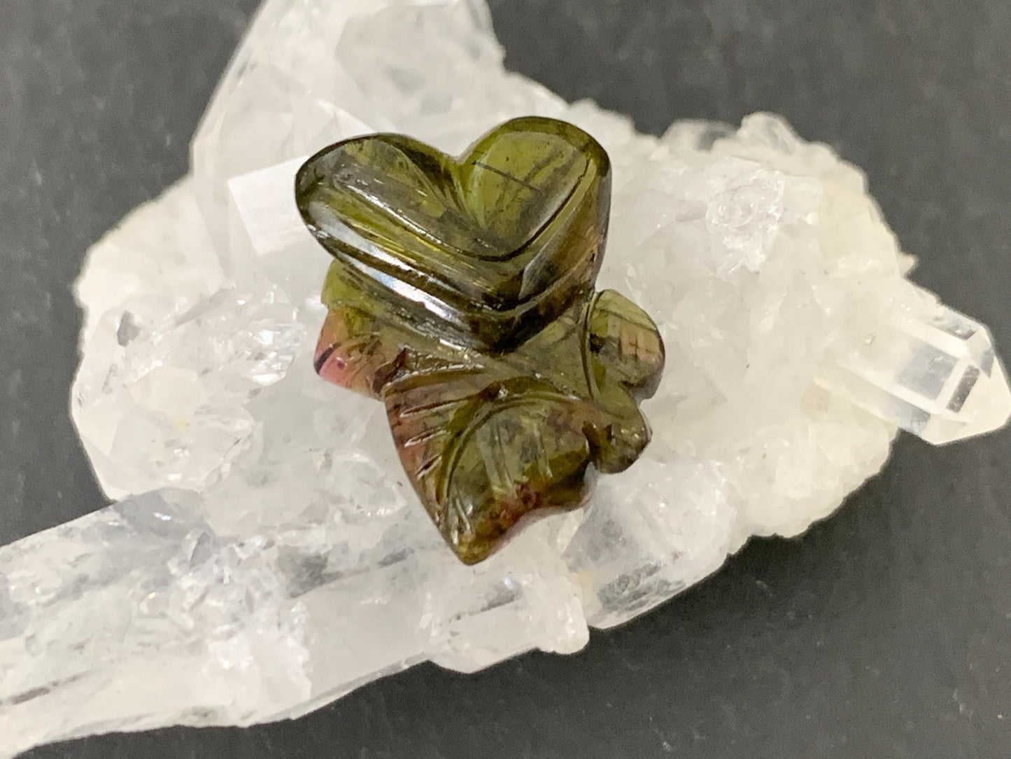Carved Tourmaline 12x16x5mm (not flat cabochon)