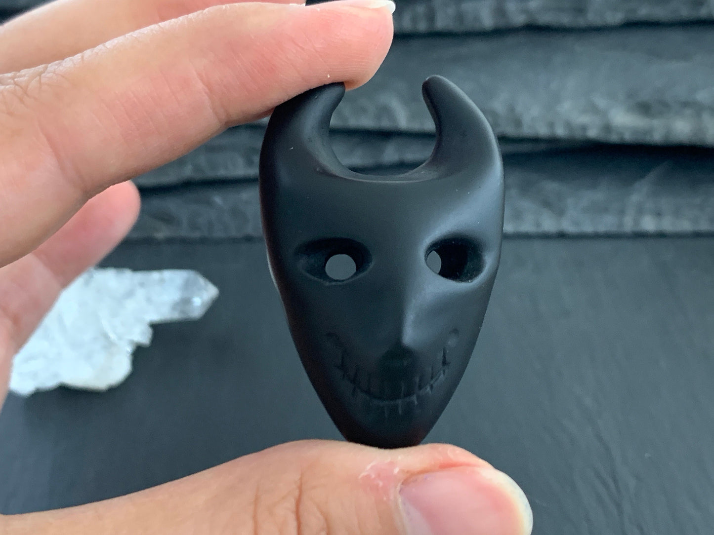 Obsidian Mask Cabochon