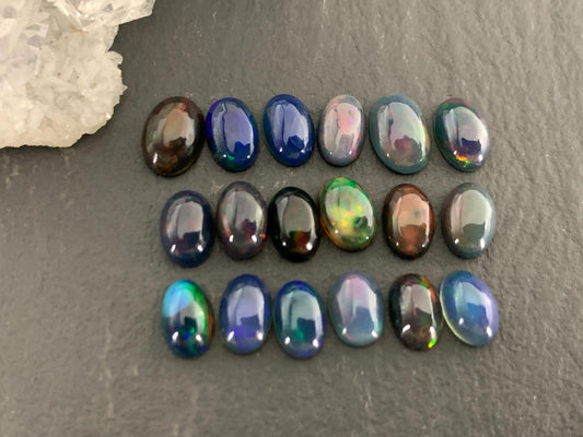 Natural Ethiopian Opal oval 4x6mm cabochon