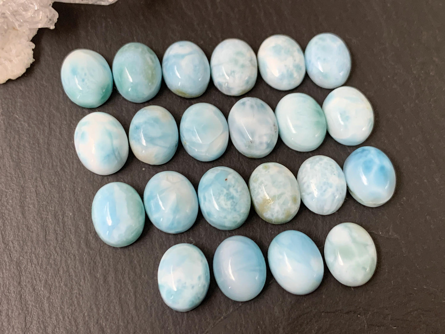 Larimar 8x10mm cabochon