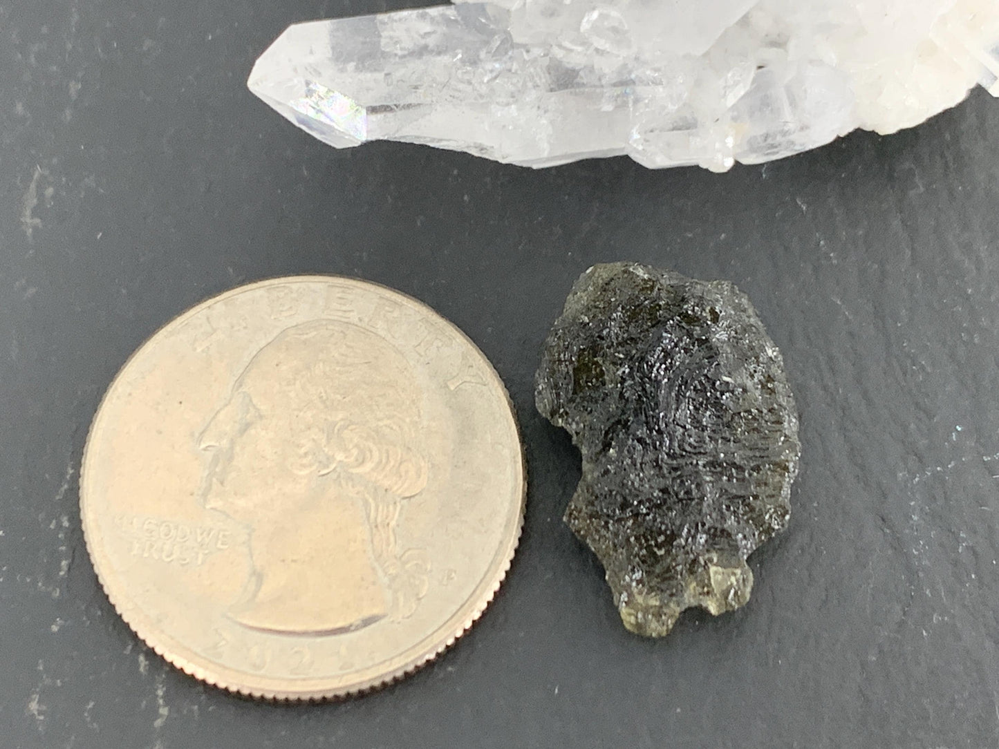Moldavite Crystal: Natural Rough Stone (Czech Republic, 1.74g)