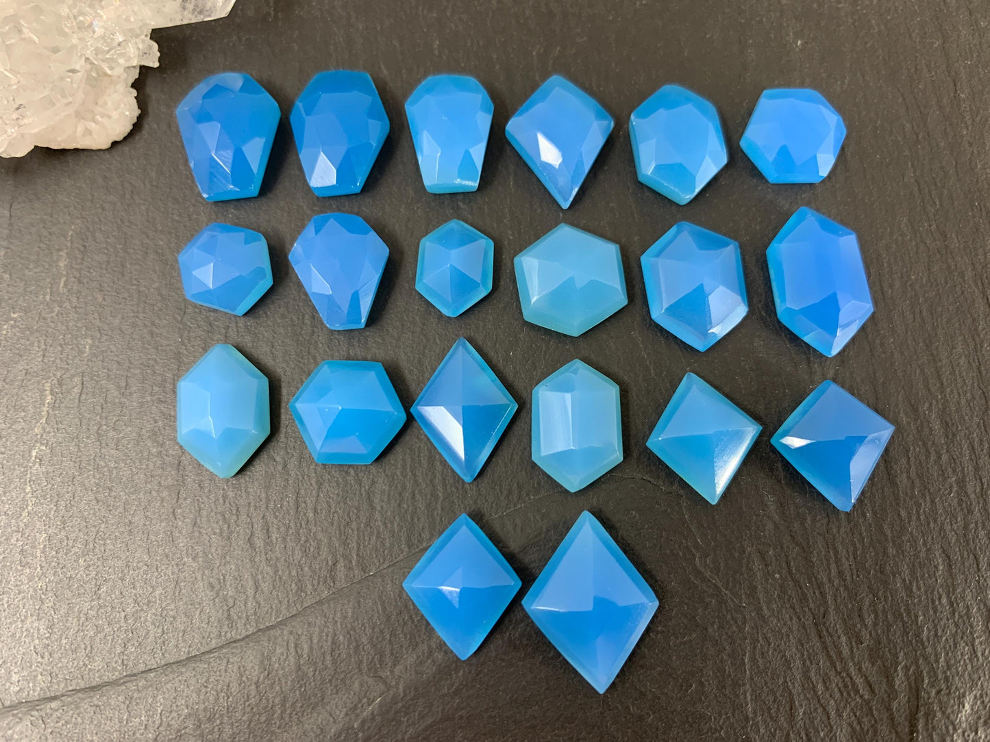 Blue Chalcedony cabochon