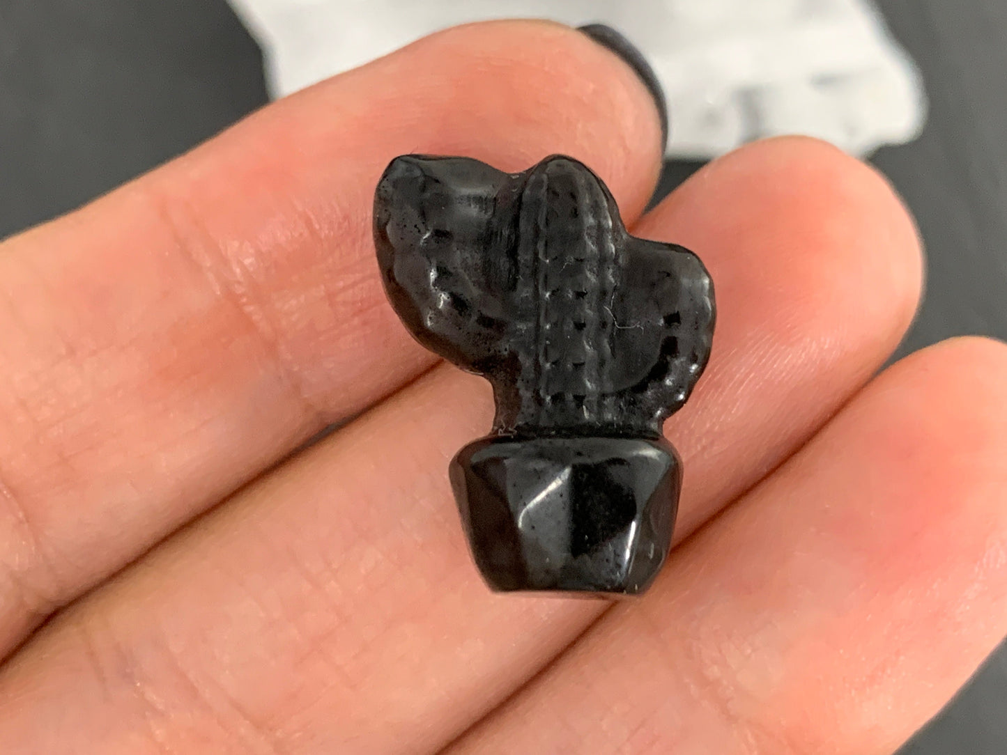 Obsidian Cactus - Cactus Carving