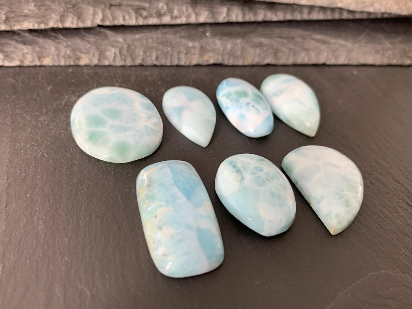 Larimar cabochon - natural Larimar