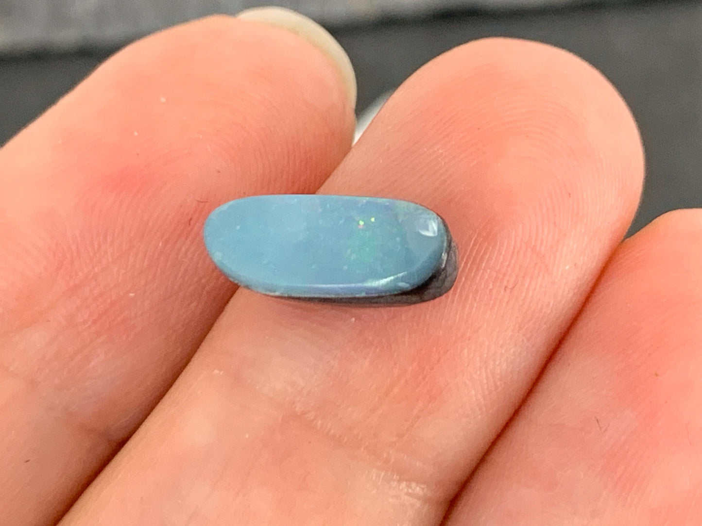 Australian Opal doublet 5x12x4mm cabochon