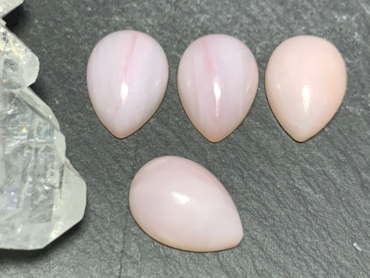 Pink Opal cabochon 10x14mm - calibrated cabochons
