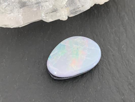 Australian Opal doublet 8x13x3.5mm cabochon