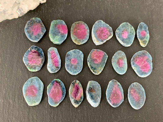 Watermelon Ruby 14mm long slice