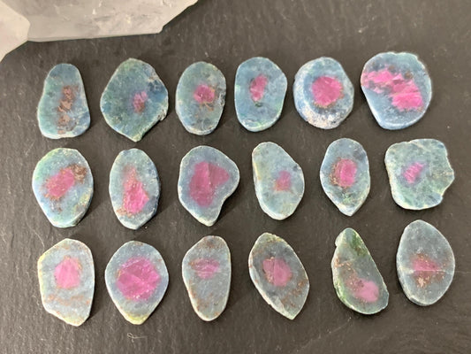 Watermelon Ruby 12mm long slice
