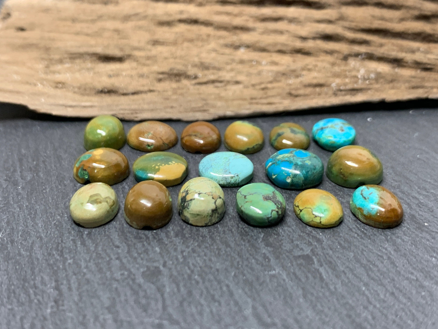 Tibetan Turquoise mixed shapes 9mm long cabochon/ Select your cabochon