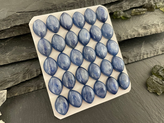 Kyanite marquise  10x14mm Cabochon - Calibrated cabochons