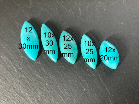 Amazonite marquise cabochon - Calibrated cabochons