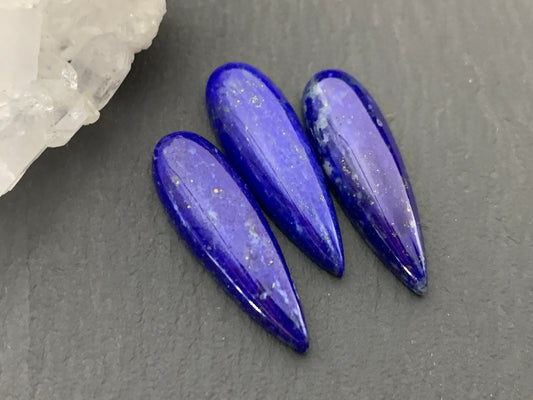 Lapis Lazuli pear 8x25mm Cabochon - Calibrated cabochons