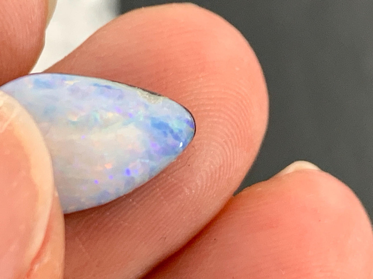 Australian Opal doublet 8x12x5mm cabochon