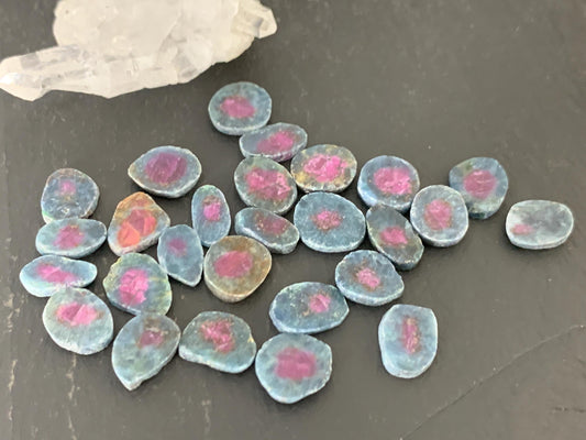 Watermelon Ruby 10mm long slice/W427